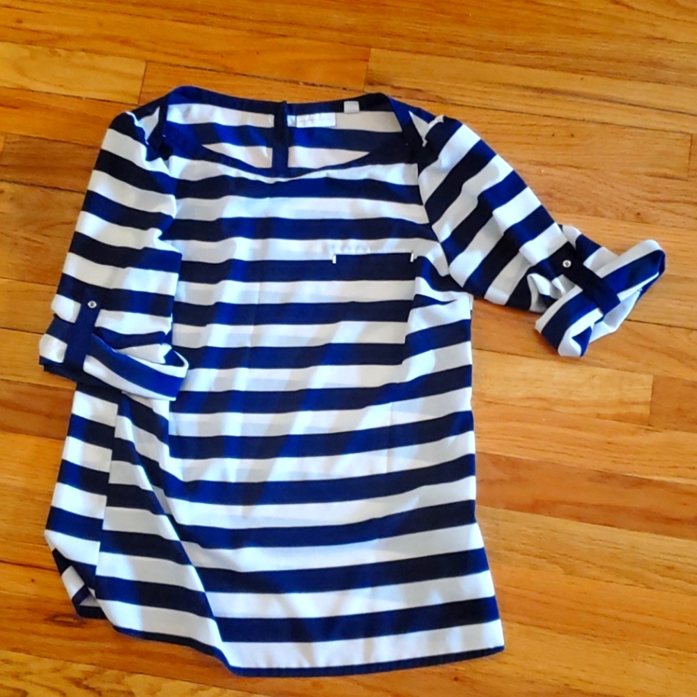 Navy/white stripe NY&C top